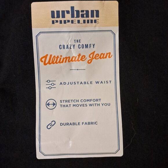 Urbine Pipeline black striaght jeans size 20 NWT - Picture 4 of 10